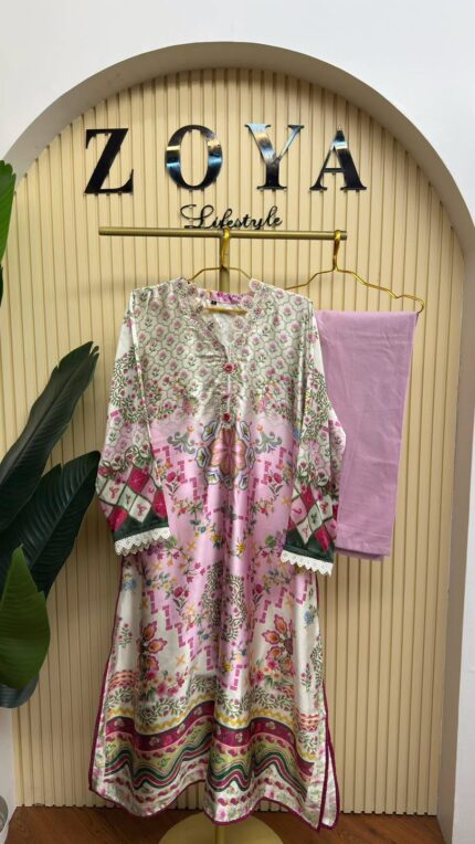 Fully stitched 2 piece kaftan Kamiz set