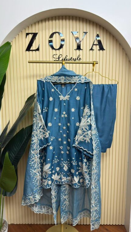 Fully stitched 3 piece Farshi Kamiz set