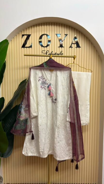 Fully stitched 3 piece Kamiz set