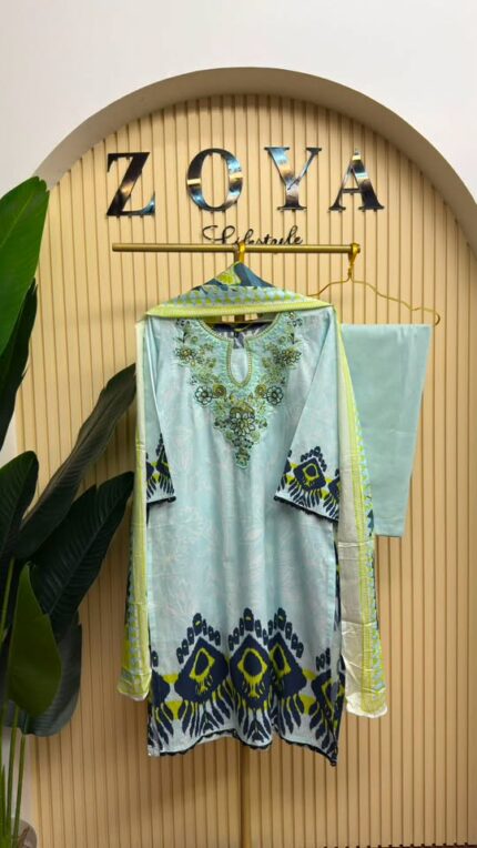 Fully stitched 3 piece Kamiz set