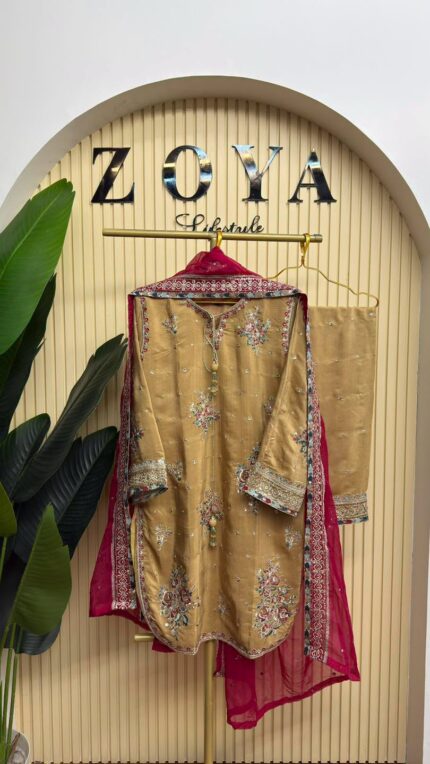 Fully stitched 3 piece Kamiz set