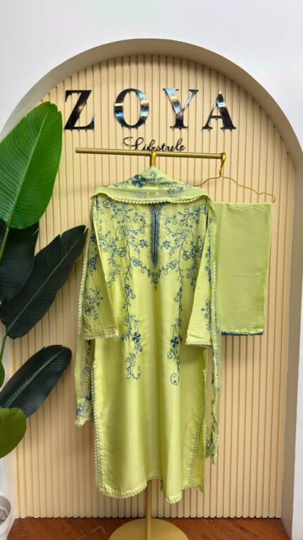 Ziva inspired stitched 3 piece Kamiz set
