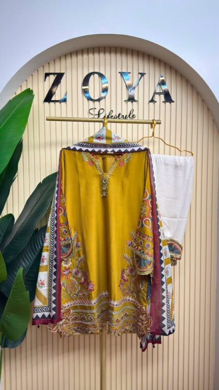 Ethnc stitched 3 piece Kamiz set