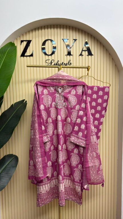 Fully stitched 3 piece Kamiz set