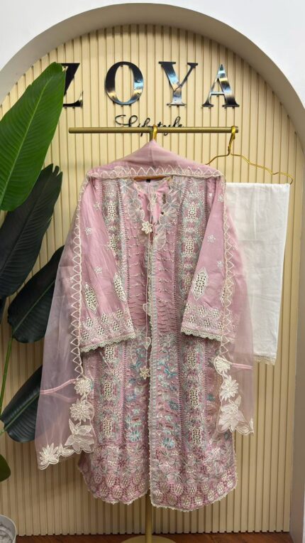 Soraya pk inspired stitched 3 piece Kamiz set